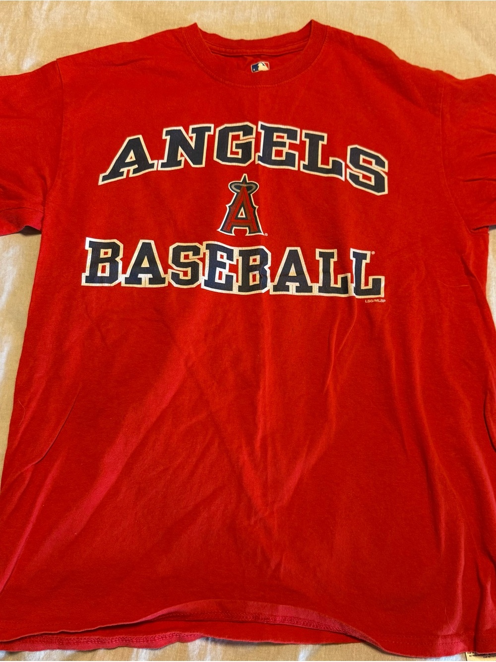 Genuine Merchandise Red Angels Baseball Short Sleeve Tee - Team Logo